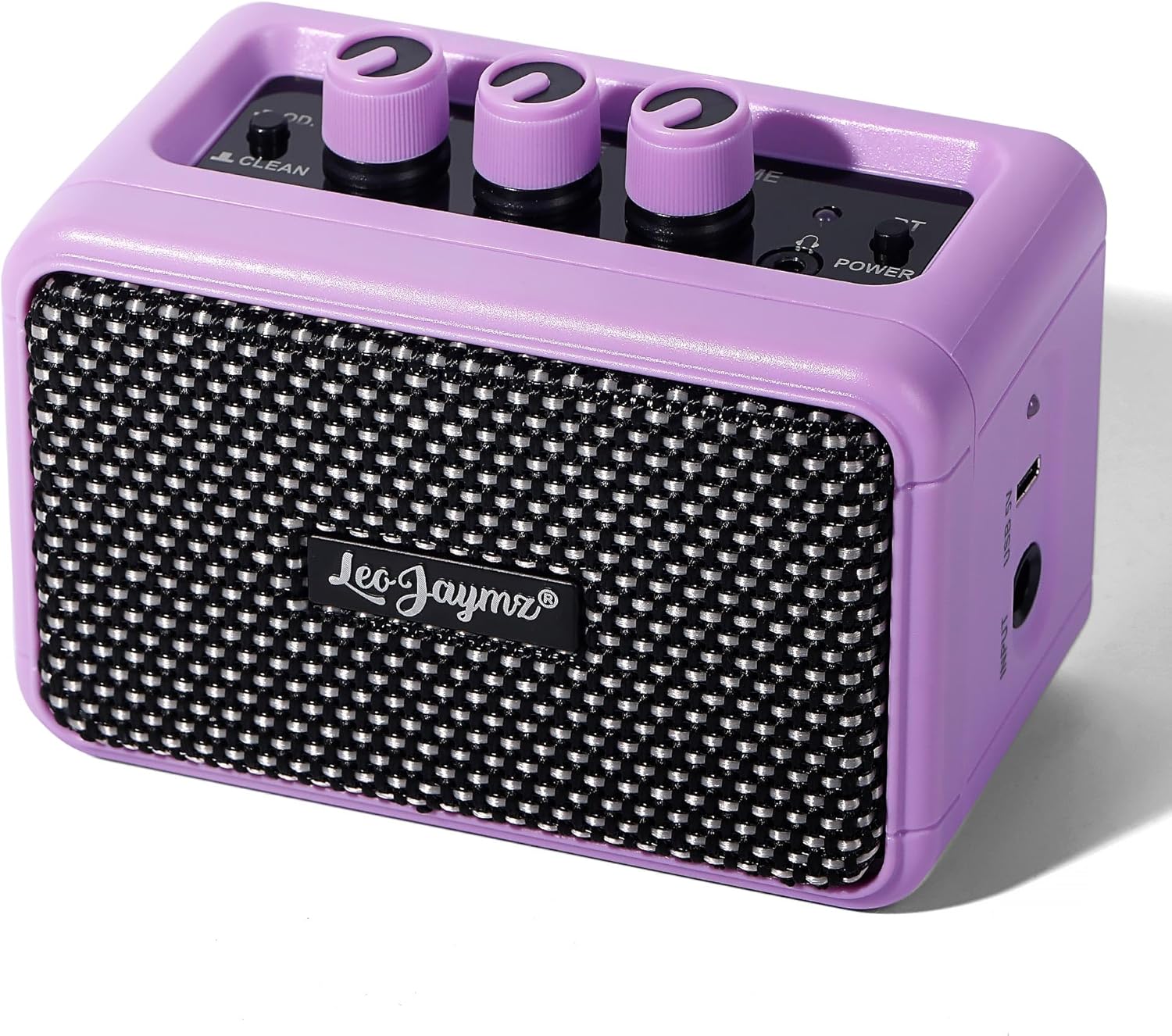Mini Guitar Amplifier - 5W Dual Speaker BT Wireless Guitar Amp， Rechargeable Battery, Clean/Overdrive Modes, Headphone Jack,Ideal for Practice or Performance (Orange)